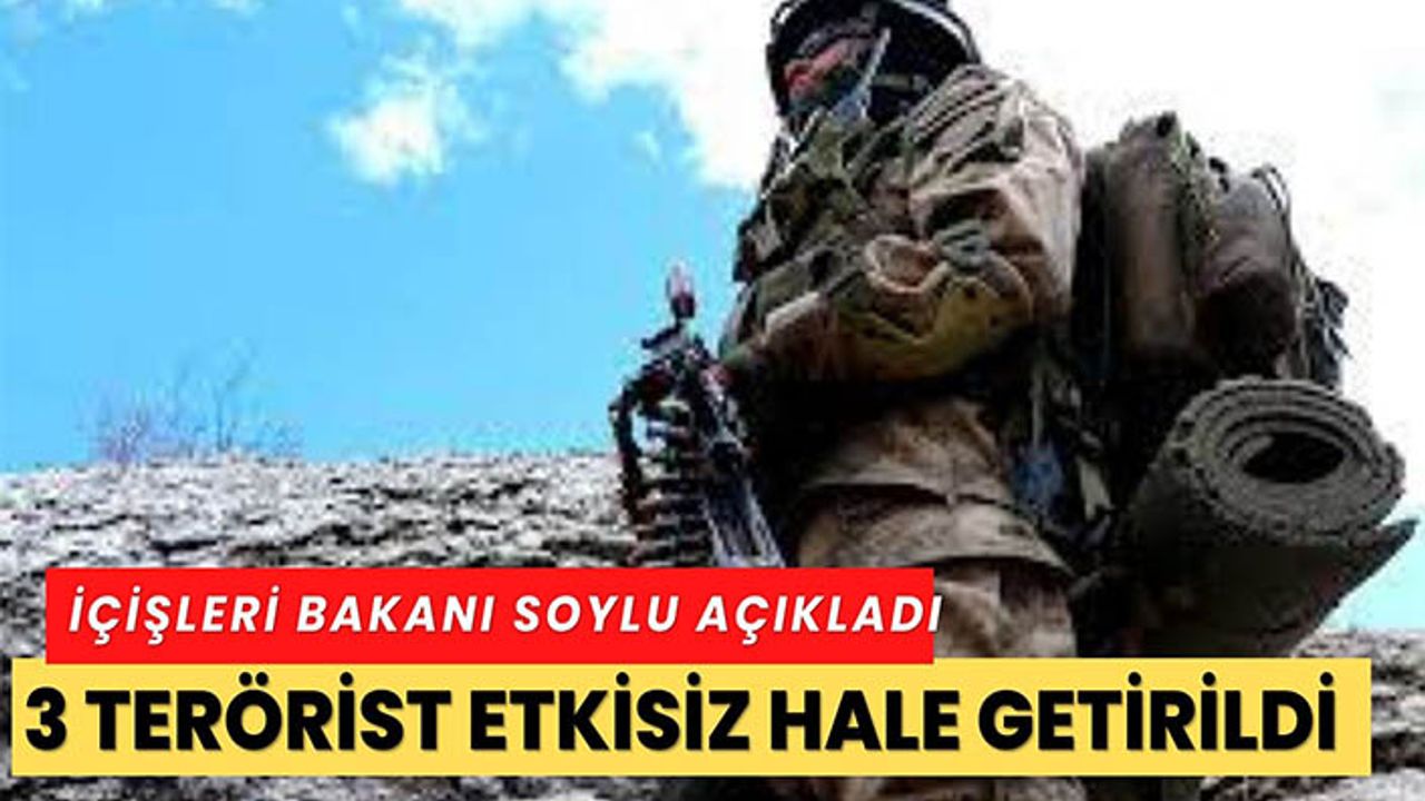 Diyarbakır'da 3 terörist etkisiz hale getirildi