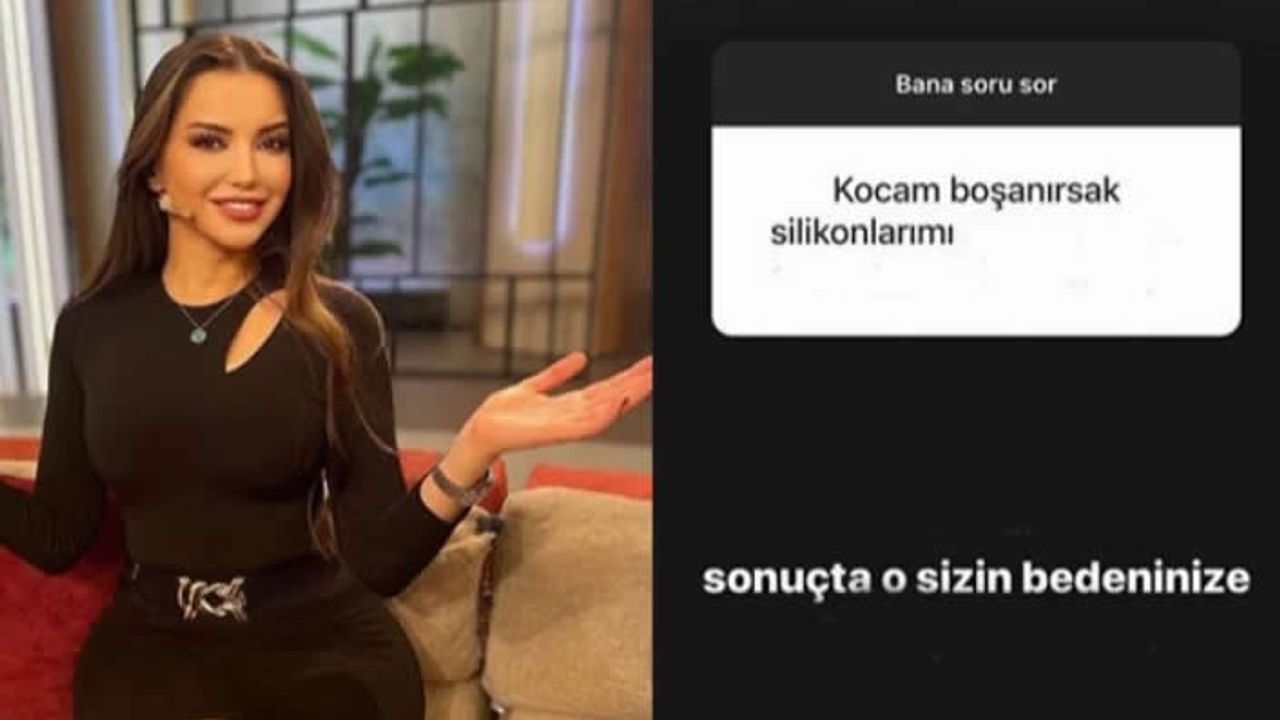 ''Kocam silikonlarımı...'' sorusu 'pes artık' dedirtti!