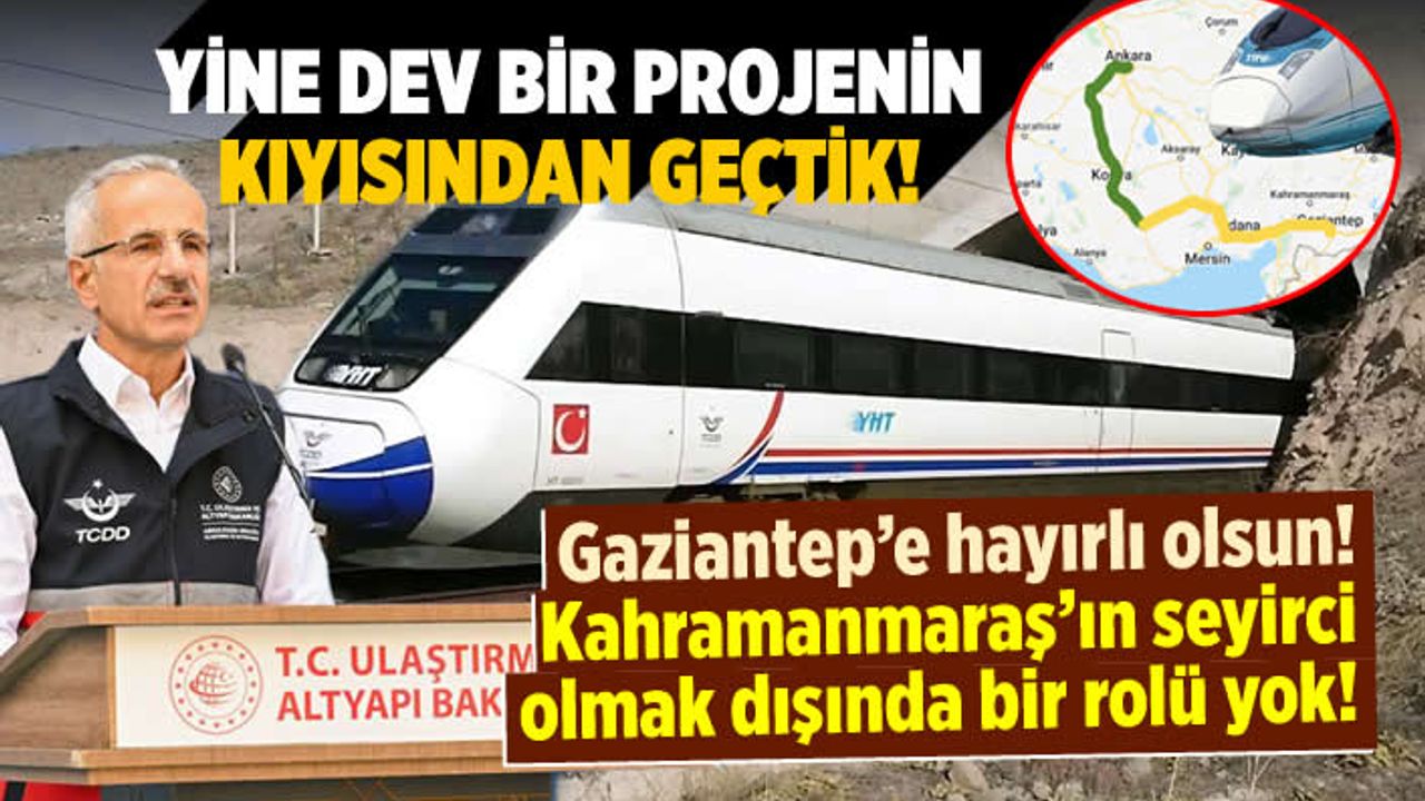 Yine dev bir projenin kıyısından geçtik