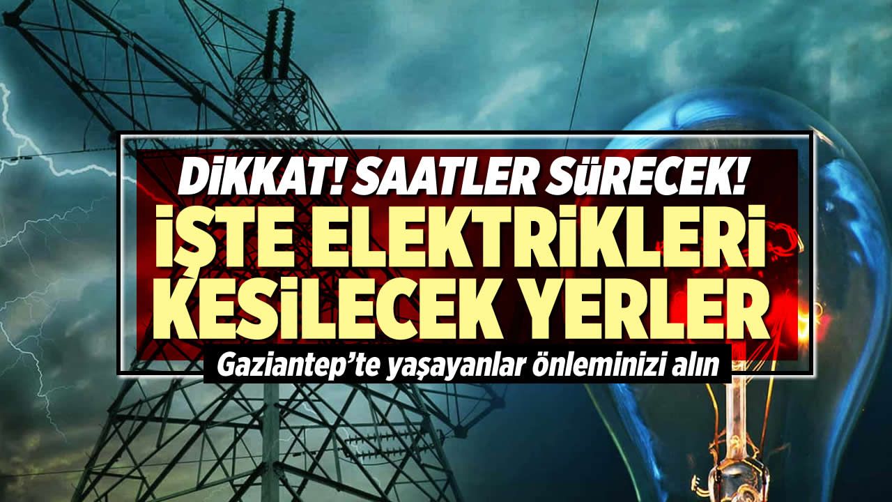 Gaziantep'te Elektrik Kesintisi! Toroslar EDAŞ 20 Eylül Çarşamba elektrik kesintilerinin yapılacağı ilçeleri açıkladı!