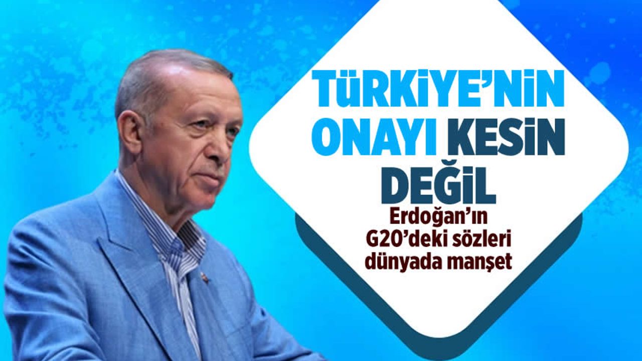 Erdoğan, G20'de F-16 görüşmeleri ve İsveç sorununu gündeme taşıdı