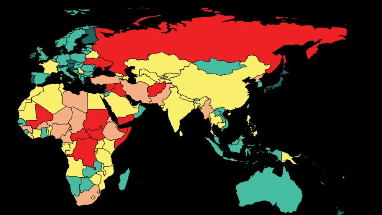 Barış ve tehlike: 2023 dünya ülkeleri sıralaması açıklandı