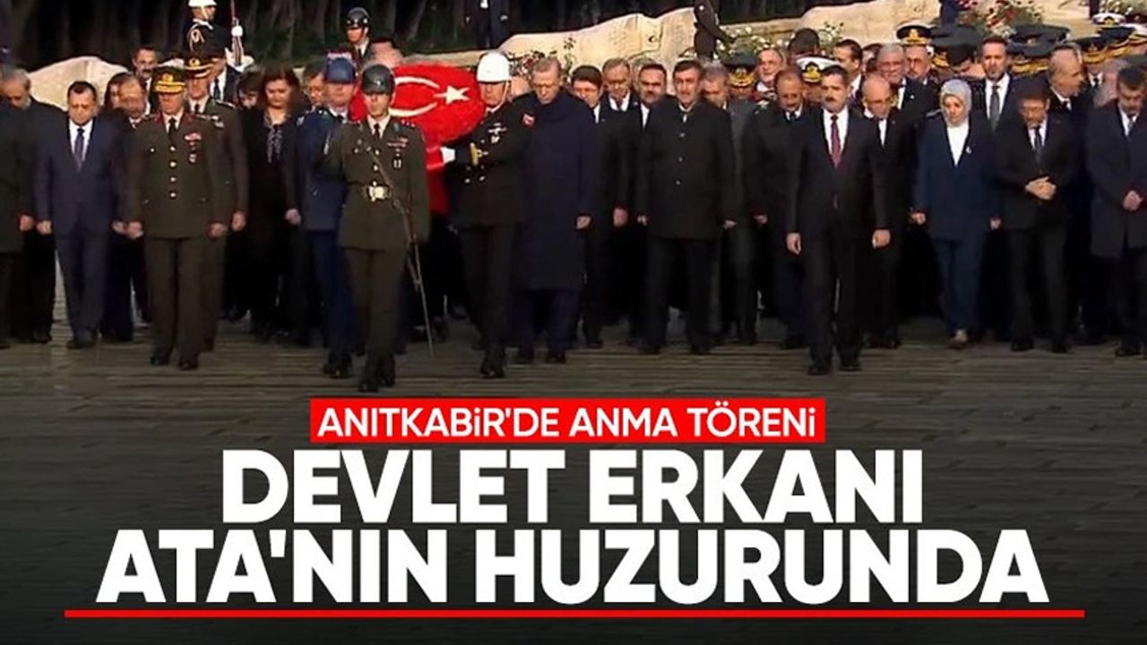 Atatürk'ün ebediyete intikalinin 85. yılında devlet erkanı Anıtkabir'de toplandı