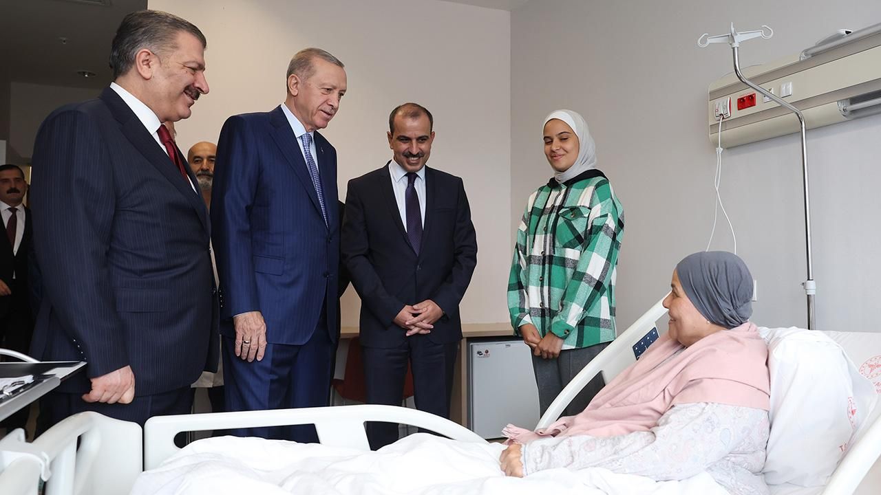 Cumhurbaşkanı Erdoğan'dan Gazzeli Hastalara Moral Ziyareti