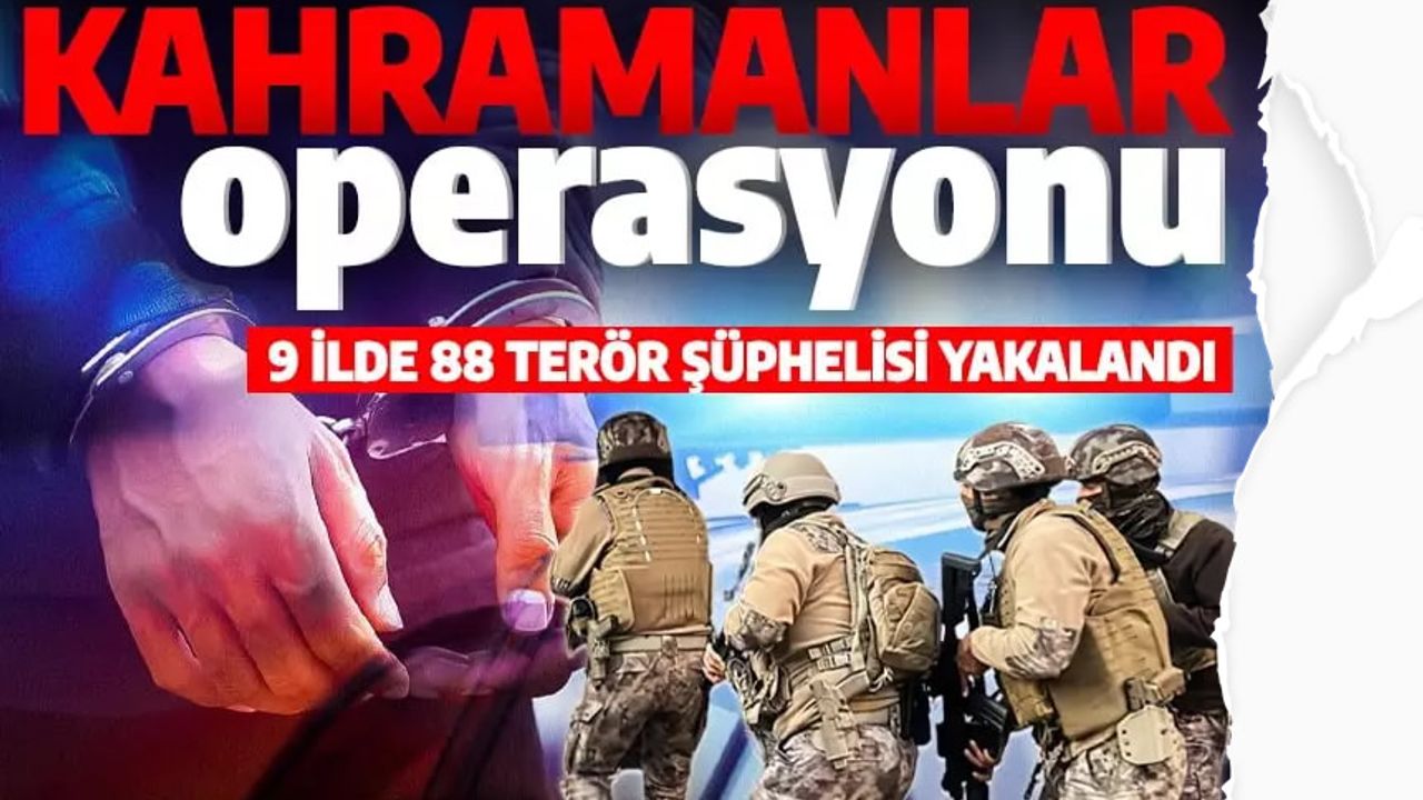 Bitlis'te harekât: 88 terörist, Kahramanlar Operasyonuyla yakalandı