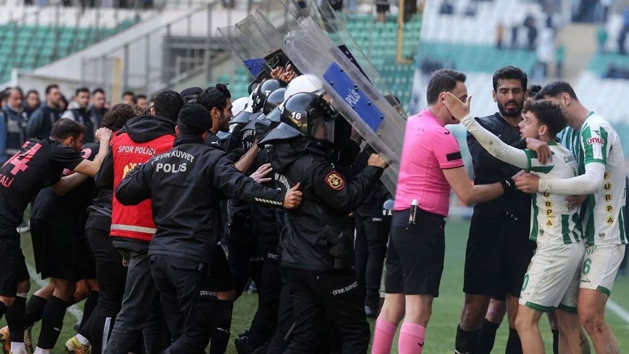 Gergin maçta patlayan kriz: Bursaspor-Diyarbekirspor maçında olaylar büyüdü!