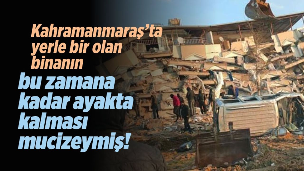 Kahramanmaraş depreminde yıkılan binada kullanan malzemeler kalitesiz çıktı
