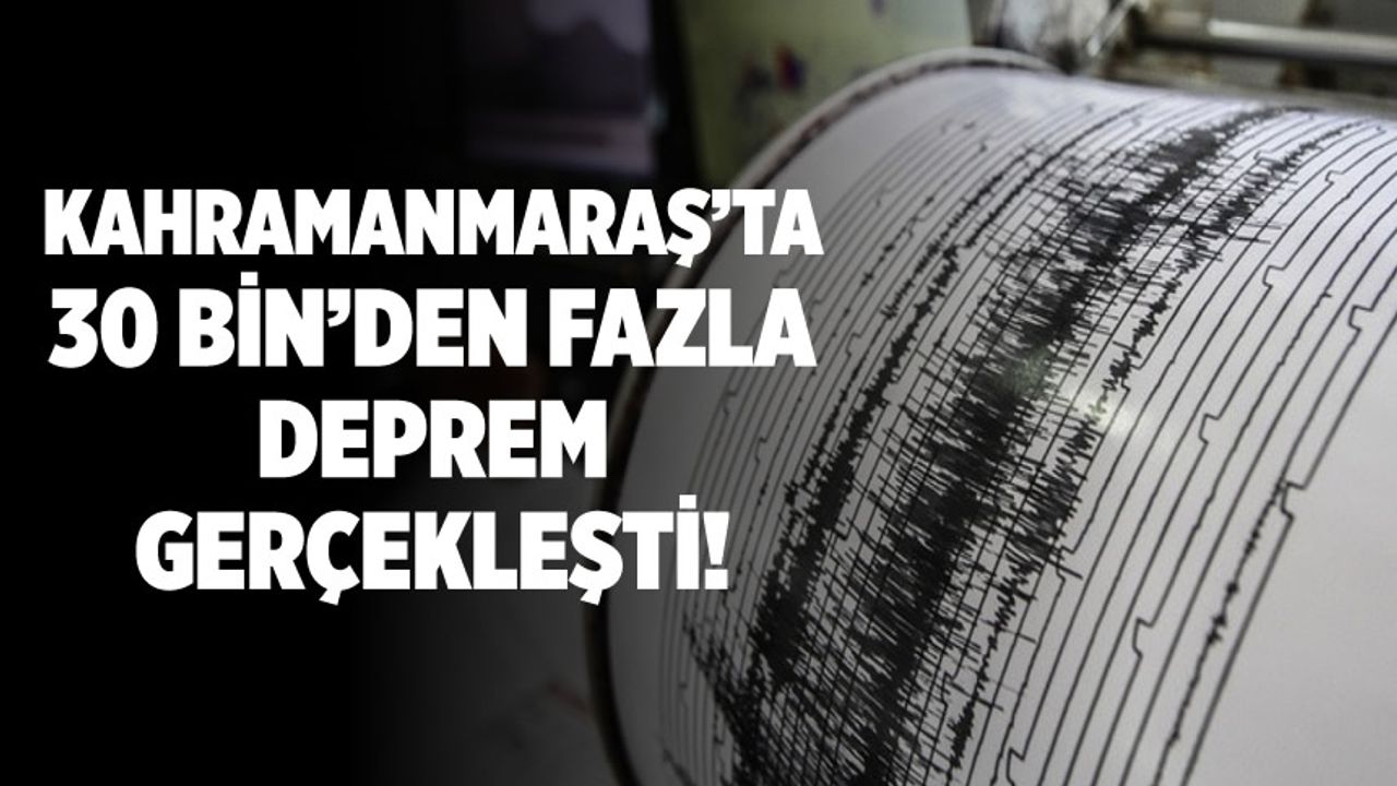 Kahramanmaraş'ta 30 Bin'den Fazla Deprem Gerçekleşti! 11 Ayda 44 Bin