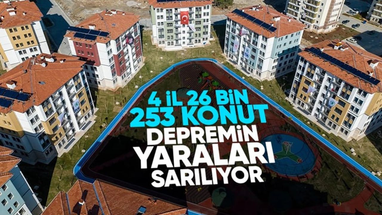Kahramanmaraş, Gaziantep, Malatya ve Kilis'te 26 bin 253 afet konutunun kurası çekilecek