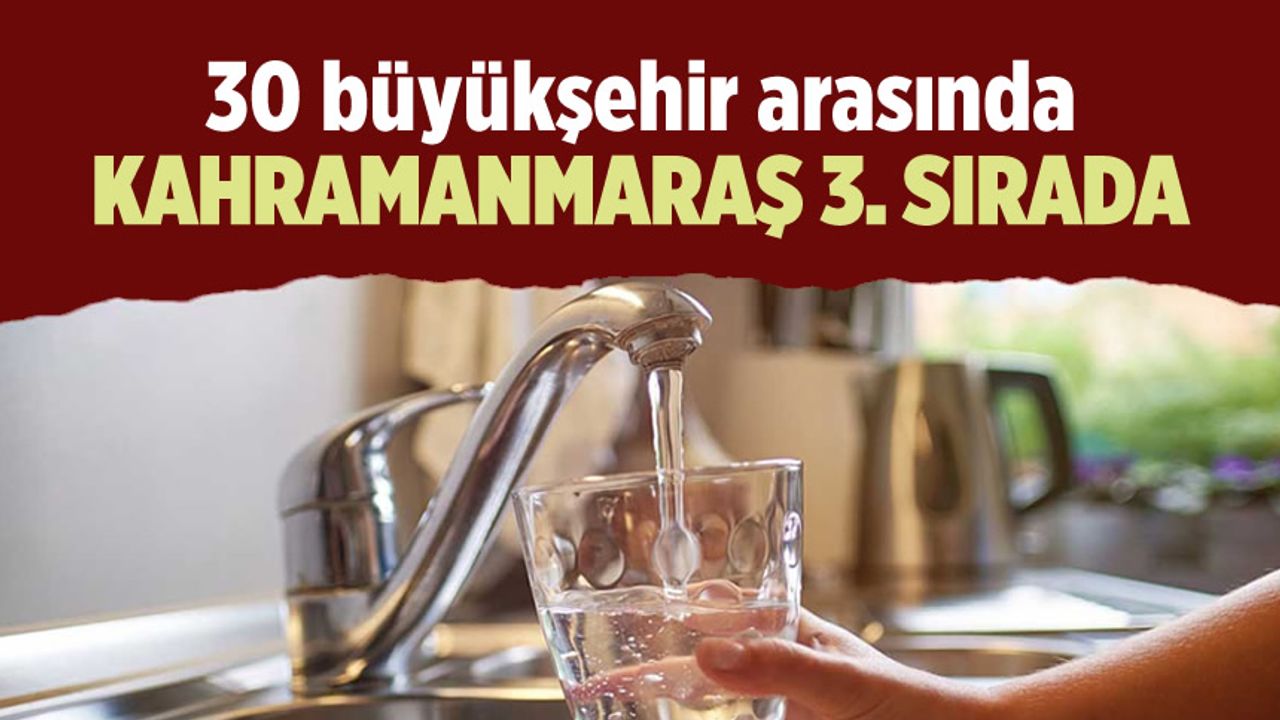 En ucuz su fiyatıyla Kahramanmaraş 3. sırada