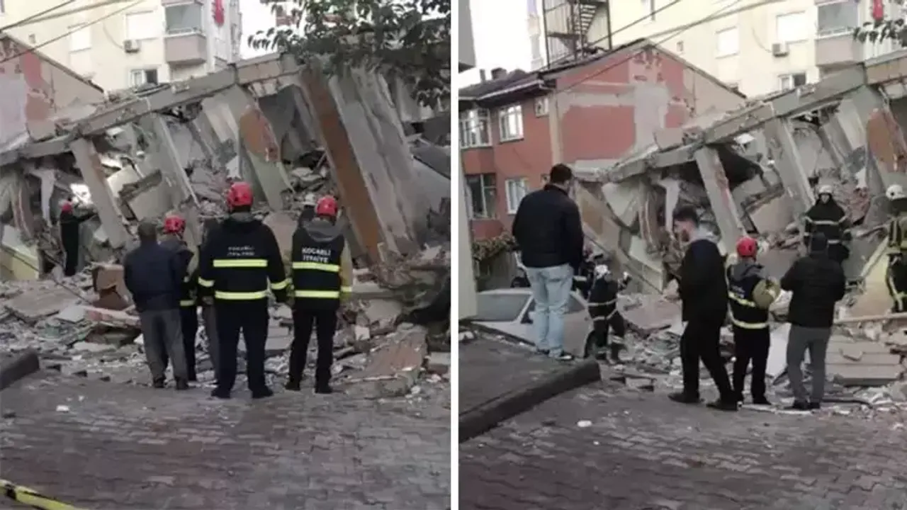 6 katlı bina çöktü: Ekipler enkazda arama kurtarma çalışması başlattı