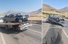 Yine kuş serisi! Kahramanmaraş'ta otomobil kaza yaptı