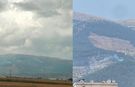 Kahramanmaraş’ta peş peşe yıldırımlar düştü, Ahır Dağı’nda yangın başladı