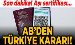 AB, Türkiye'nin aşı sertifikasını tanıma kararı aldı