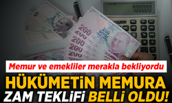 Hükümetin memura zam teklifi belli oldu