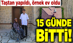 Ölümden dönen yaşlı çiftin, örnek proje olan yangına dayanıklı evi 15 günde bitti