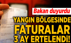 Yangından etkilenenlerin elektrik faturaları 3 ay ertelendi