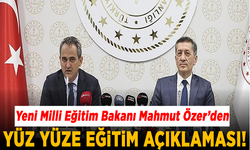 Yeni Milli Eğitim Bakanı Mahmut Özer'den yüz yüze eğitim açıklaması