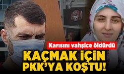 karısını vahşice öldürdü! Kaçmak için PKK'ya koştu!