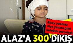Köpek saldırısına uğrayan Alaz'ın kulağına 300 dikiş atıldı
