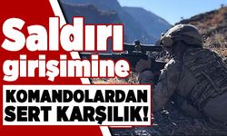 Saldırı girişimine komandolardan sert karşılık!