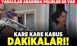 Yaralılar arasında polisler de var! Kare kare kabus dakikaları!
