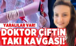 Yaralılar var! Doktor çiftin takı kavgası!