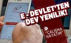 E- Devlet'ten dev yenilik! "Çalışma hayatım"