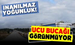 İnanılmaz yoğunluk! Ucu bucağı görünmüyor!