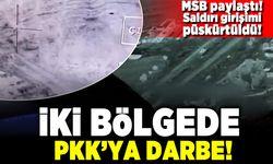 MSB paylaştı! Saldırı girişimi püskürtüldü! İki bölgede PKK'ya darbe!