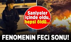 Saniyeler içinde oldu! Fenomenin feci sonu!
