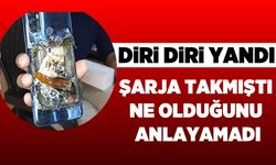 Telefon patladı, çocuk diri diri yandı!