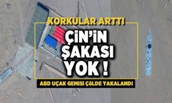 Çin'in şakası yok! ABD uçak gemisi çölde yakalandı