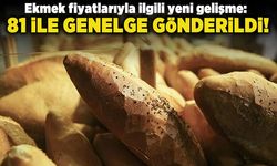 Ekmek fiyatlarıyla ilgili yeni gelişme! 81 İle genelge gönderildi!