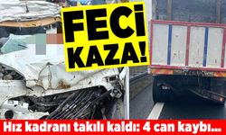 Feci kaza! Hız kadranı takılı kaldı: 4 can kaybı...