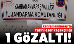 Kahramanmaraş'ta tarihi eser kaçakçılığı! 1 gözaltı!