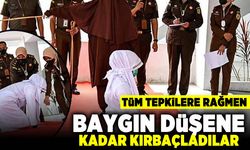 Tüm tepkilere rağmen! Baygın düşene kadar kırbaçladılar!