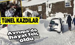 Tünel kazdılar! Avrupa'da fırtına hayatı felç etti