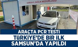Türkiye'de ilk 'araçta PCR testi' Samsun'da yapıldı