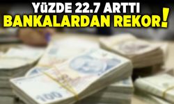 Yüzde 22.7 arttı! Bankalardan rekor!