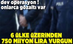 6 Ülke üzerinden 750 milyon lira vurgun yapan dolandırıcı çetesine baskın