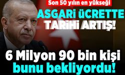 Asgari ücrette tarihi artış! 6 Milyon 90 bin kişi bunu bekliyordu!