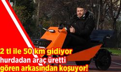 Elektrikli araç yaptı: 2 TL’ye 50 kilometre yol gidiyor