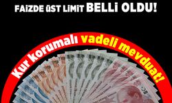 Faizde üst limit belli oldu! kur korumalı vadeli mevduat!