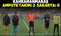 Kahramanmaraş Ampute Takımı: 2 Sakarya: 0