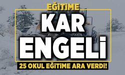 Kahramanmaraş’ta eğitime kar engeli