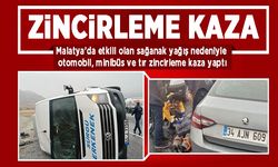 Malatya yolunda zincirleme kaza: 1 ağır 7 yaral