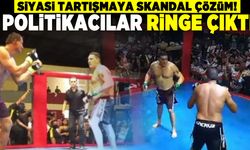 Siyasi tartışmaya skandal çözüm! Politikacılar ringe çıktı!