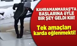 Buz tutmuş çayda çocukların oyunu üşüttü