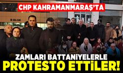 CHP Kahramanmaraş'ta zamları battaniyelerle protesto ettiler!
